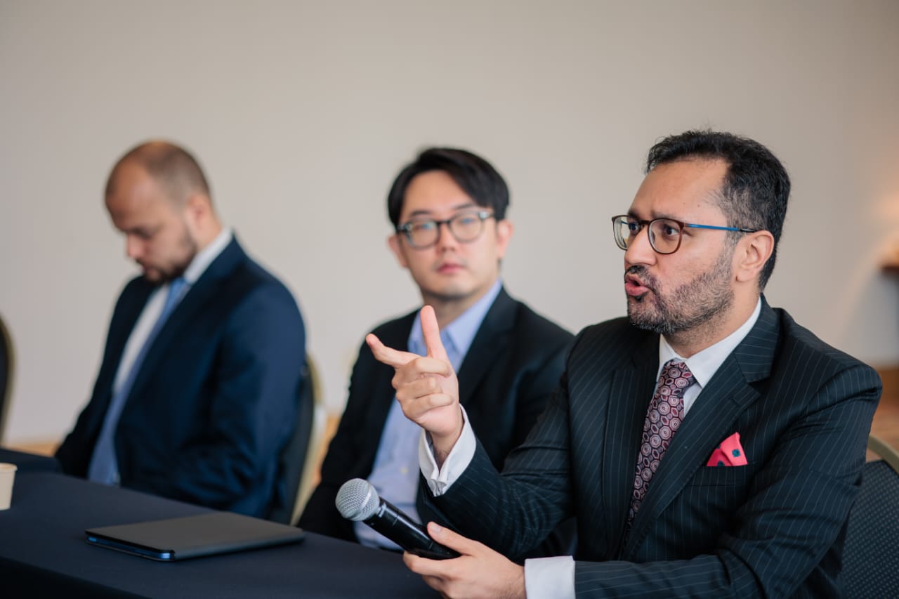 Safi Ghauri speaking at DARTE, European Commission and UNIDROIT expert series on MiCA and Travel Rule across Latin America